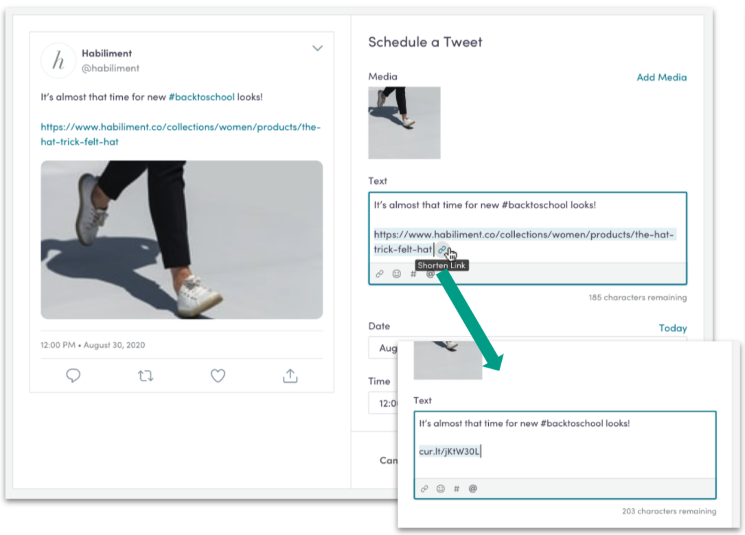 Twitter Link Shortener and User Tagging