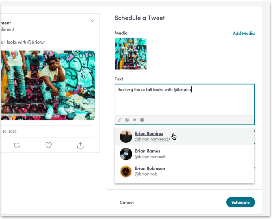 Twitter Link Shortener and User Tagging